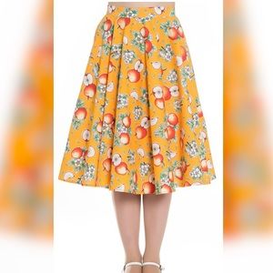 Hell Bunny Apple Blossom Retro Circle Skirt 3X